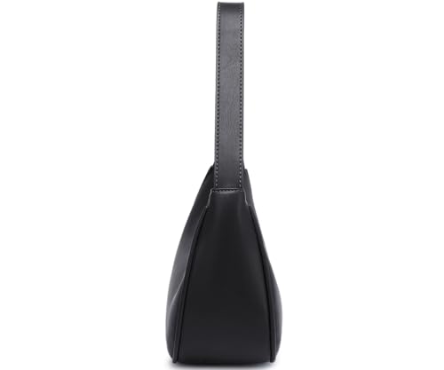 WSRYDJDL Fashion shoulder Bag for Women's Cute Hobo Tote Handbag Mini Clutch Underarm Purse for Daily Use/Work/Travel/Casual Outings (Black) - Image 3