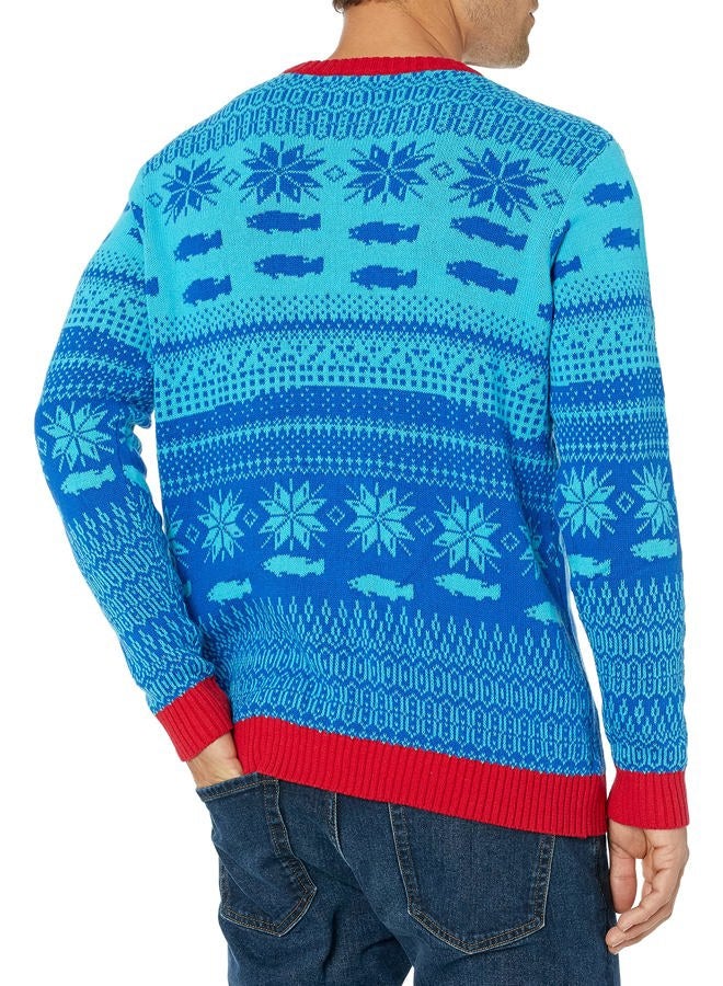 Blizzard Bay Men's Manatee Sweater, Blue, L - Image 2