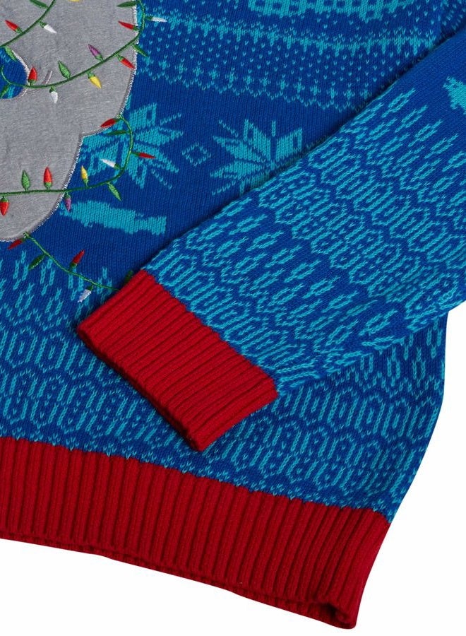 Blizzard Bay Men's Manatee Sweater, Blue, L - Image 4