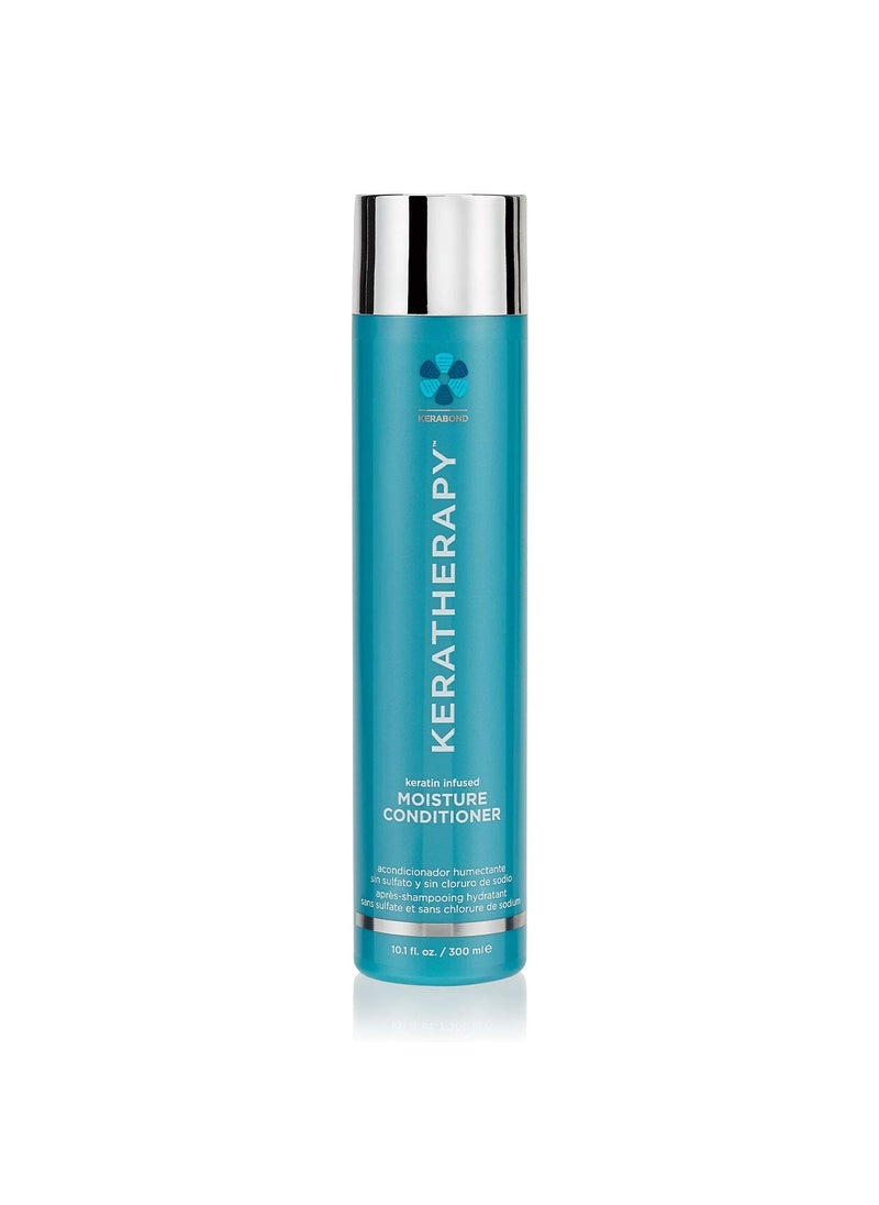KERATHERAPY KERATHERAPY Keratin Infused Moisture Conditioner, 10.1 fl. oz., 300 ml - Hydrating & Moisturizing Conditioner for Dry or Damaged Hair with Collagen, Jojoba Oil, & Kerabond Technology - Sulfate Free 
