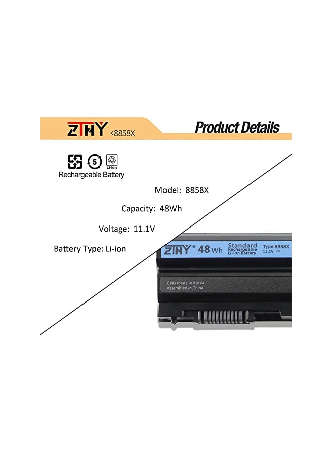 ZTHY 48Wh 8858X Laptop Battery For Dell Inspiron 14R 4420 5420 5425 15R 4520 5520 7520 17R 4720 5720 Latitude E5420 E5520 E5530 E6420 E6430 E6520 Vostro 3460 3560 Series T54Fj M5Y0X N3X1D - Image 3