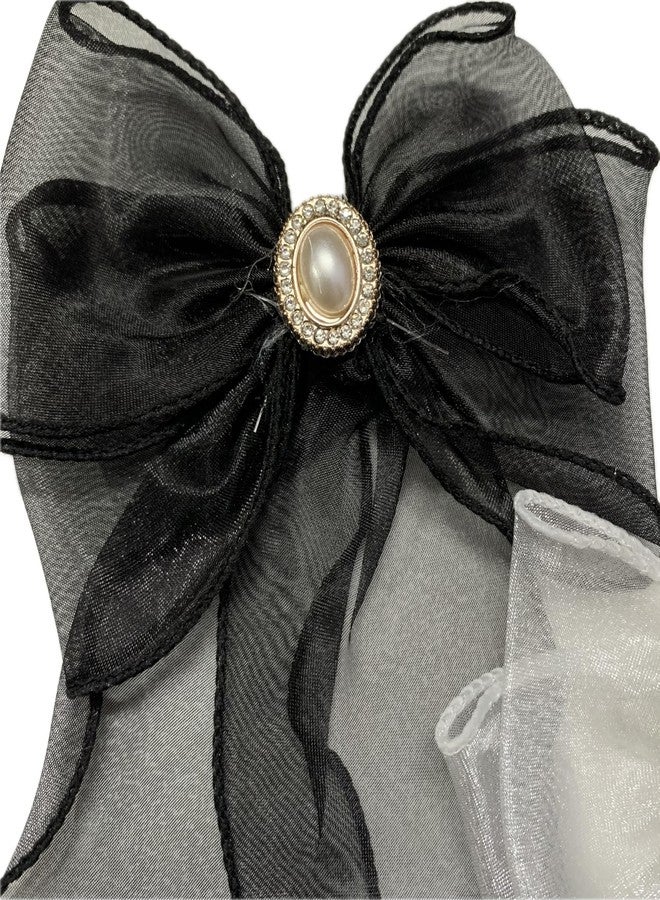 Set of 2 Long Tail Hair Bows with Barrette Clip | Satin & Shining Ribbon Hair Accessories | Stylish Combo for Girls & Women | For All Occasion (Type 2) - Image 3