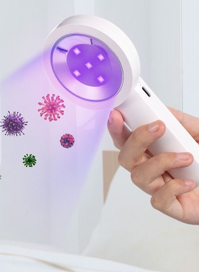 Shuer Handheld Portable Ultraviolet Disinfection Lamp 7.4W 2000mAh GXZ-XD2 White - Image 4