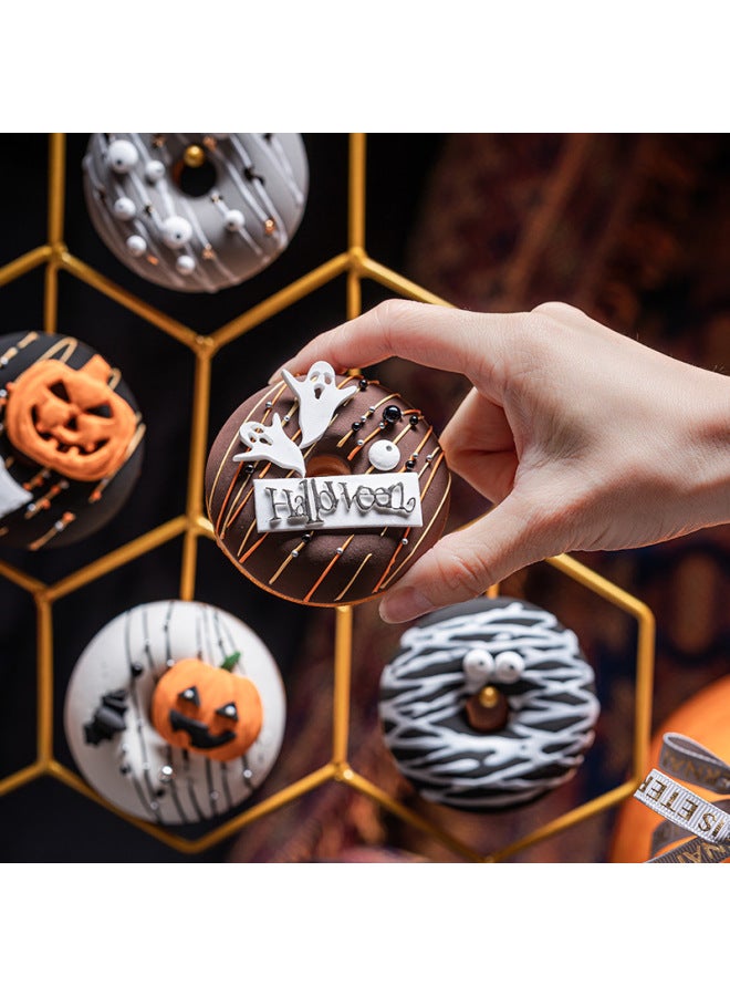 Loquat Simulation Cake  Donut Model Funny Toy Gift Window Scene Decorative Decoration Shooting Props-Color:Simulation Donuts-Ghost Card - Image 4