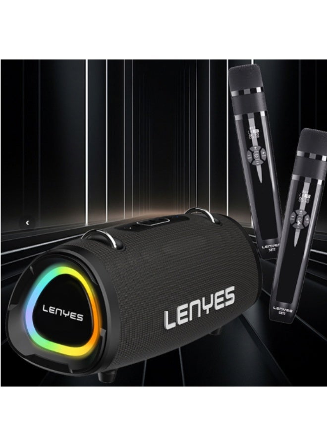 لينيس مكبر صوت لاسلكي محمول LENYES S872 | 80 واط | مقاوم للماء بمعيار IPX6 - أسود - Image 3