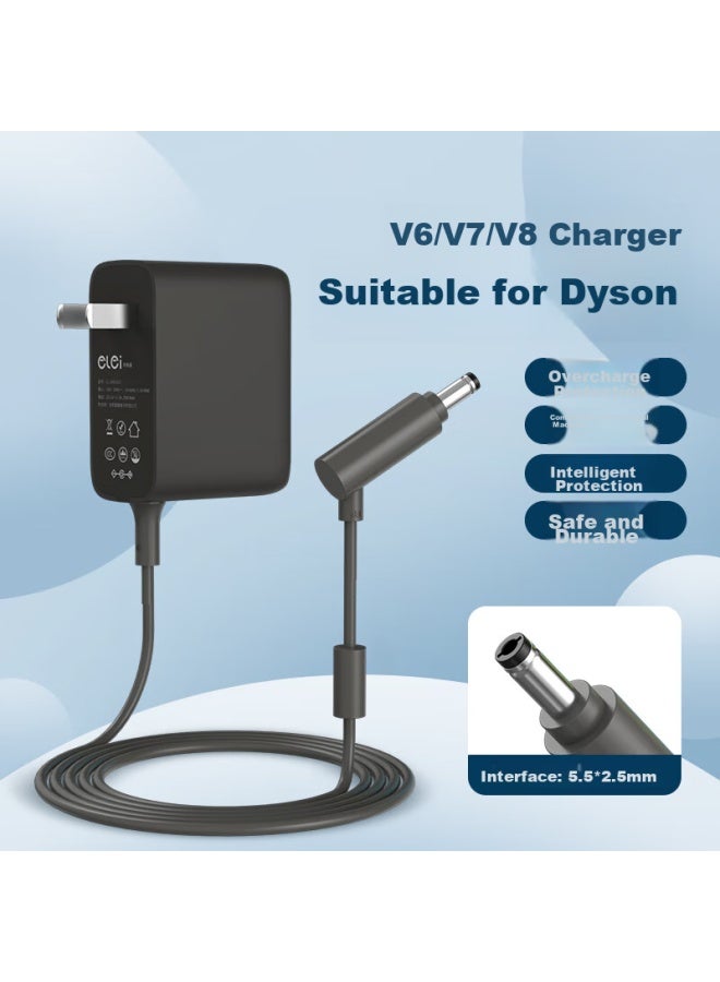 Elei Dyson Vacuum Cleaner Battery Charger, Universal Power Adapter For Dyson V6/v7/v8 Series, 1.8m Cord, 21.6v Charger, 26.1v 0.8a/1.1a - Image 1