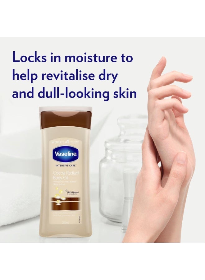 Vaseline Intensive Care Cocoa Radiant Gel Oil 200 ML - Image 4
