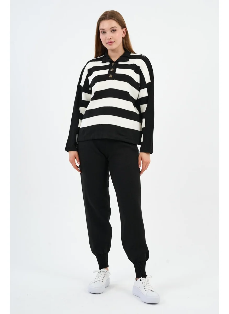 Alexander Gardi Buttoned Polo Neck Knit Sweater (A92411-S-UST)