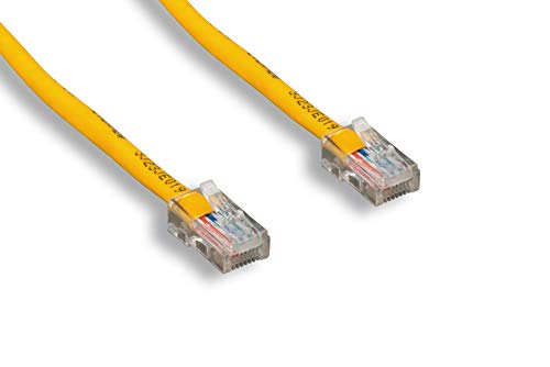 Cablelera 1' Category 5e UTP Network Patch Cable, Non-Booted Assembly, Yellow Color (ZNWN4460-01) - Image 1