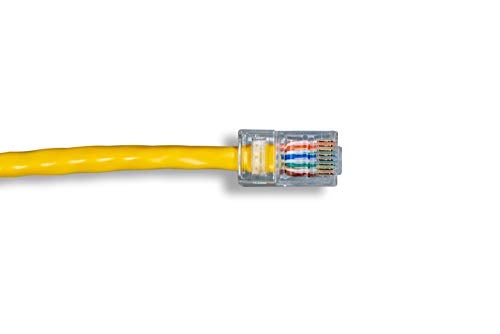 Cablelera 1' Category 5e UTP Network Patch Cable, Non-Booted Assembly, Yellow Color (ZNWN4460-01) - Image 4