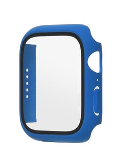 Classic Smartwatch Tempered Glass Screen Protector Case For Apple Watch Series 7,8 And 9 (45mm) - Blue