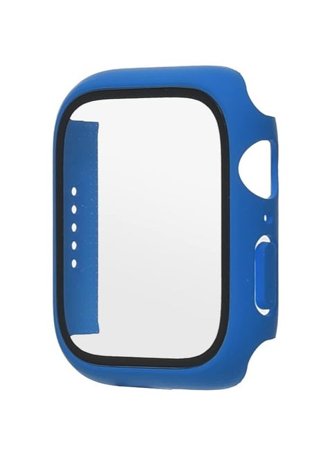 Classic Smartwatch Tempered Glass Screen Protector Case For Apple Watch Series 7,8 And 9 (45mm) - Blue