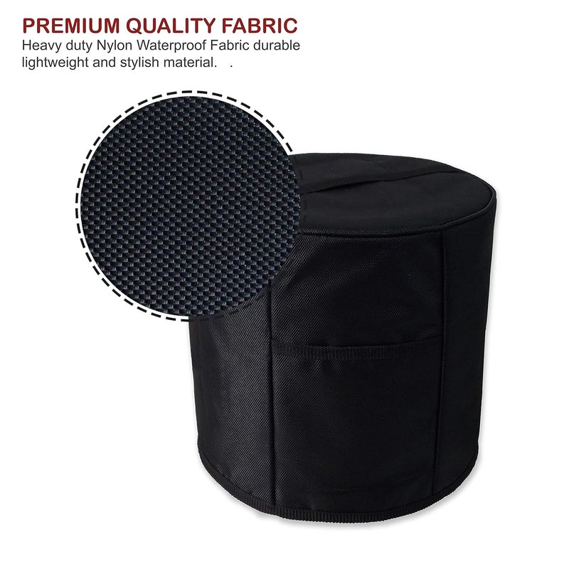 Nabaat Polyester Dust Proof Water Proof Washable Cover For Automatic Electric Rice Cooker Of Prestige Bajaj Panasonic Philips Geek Kitchen Standard Size Black 13X12 - Image 4