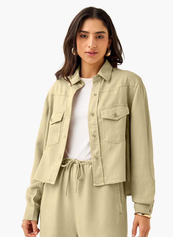 لي كوبر قميص لي كوبر بألواح مع إغلاق بأزرار وتفاصيل جيب - Image 1