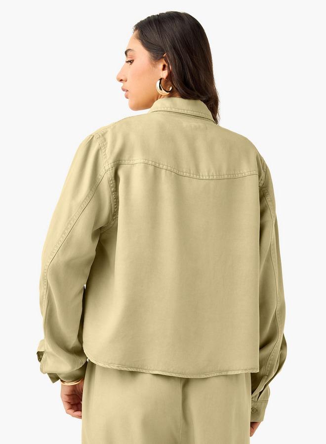 لي كوبر قميص لي كوبر بألواح مع إغلاق بأزرار وتفاصيل جيب - Image 3