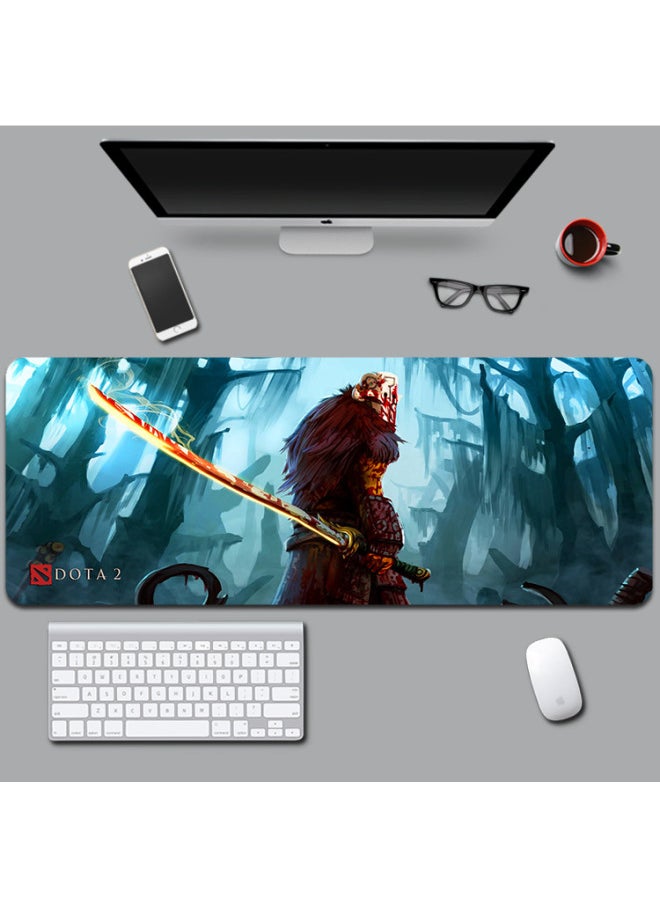 Generic DOTA DOTA Super Large E-sports Game Mouse Pad Lock Edge Thickened Desk Pad Computer Keyboard Pad Internet Cafe Table Pad-Color:700*300*4mm Lock Edge-Pattern:Knife Tower [35-37]]  - Image 1