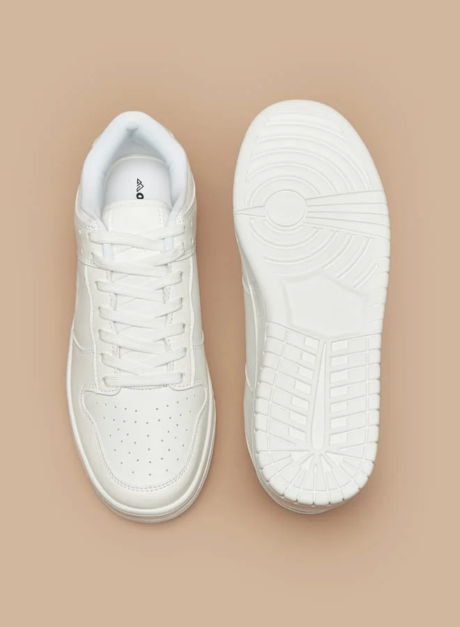 Oaklan by Shoexpress Womens Textured Lace-Up Sneakers