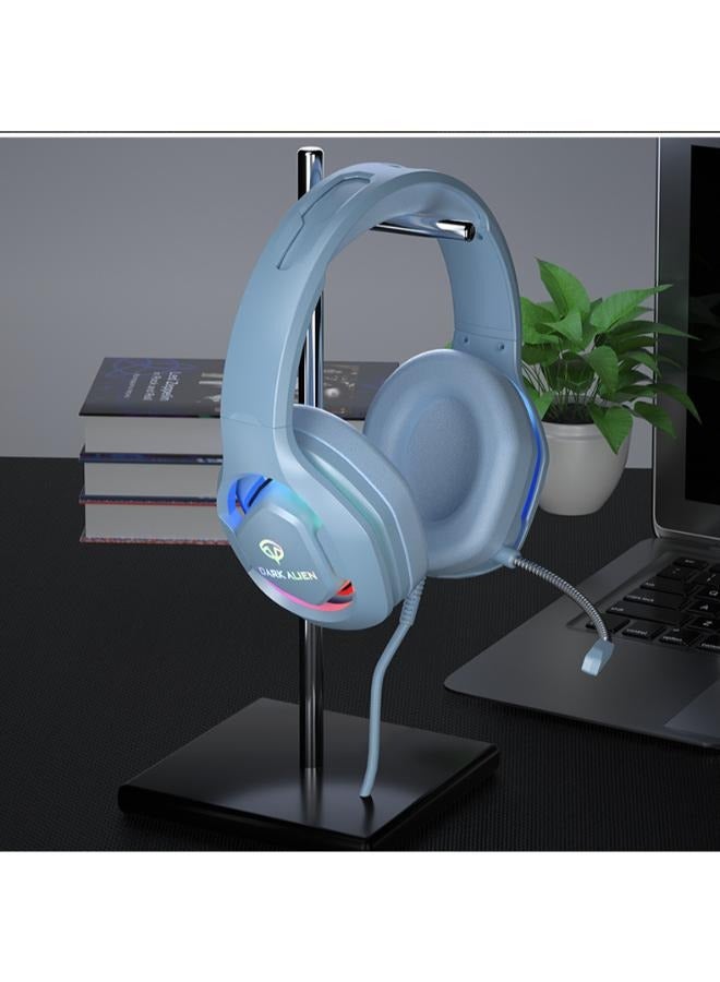 سماعات الألعاب السلكية فوق الأذن مع ميكروفون لـ PS4 / PS5 / XOne / XSeries / NSwitch / PC (أزرق) - Image 3