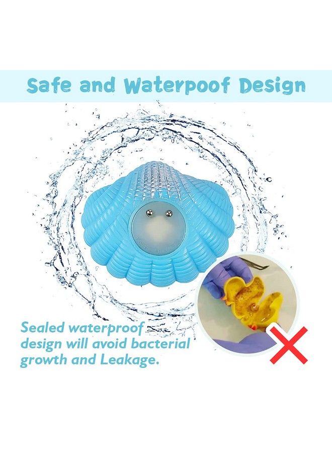 Woby Bath Toys For Toddlers 13 No Hole Cute Light Up Bathtub Toys Floating Rubber Sea Animal Set With Flashing Colorful Led Light Unicorn Mermaid For Bathroom Shower Swimming Pool Party For Baby Girl Boy - Image 4