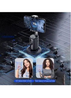 Generic Automatic face tracking phone holder, 360 ° rotating camera holder, tracking tripod gimbal stabilizer, mobile phone selfie stick tripod for live vlog.  - Image 5