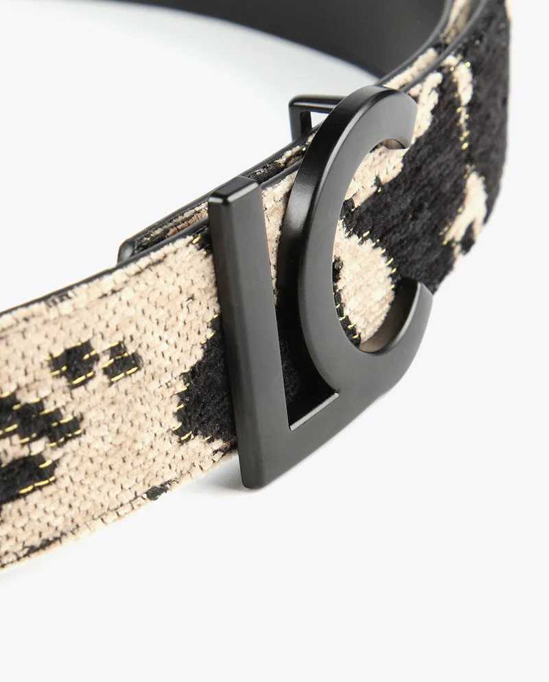 Lola Casademunt Reversible animal print belt