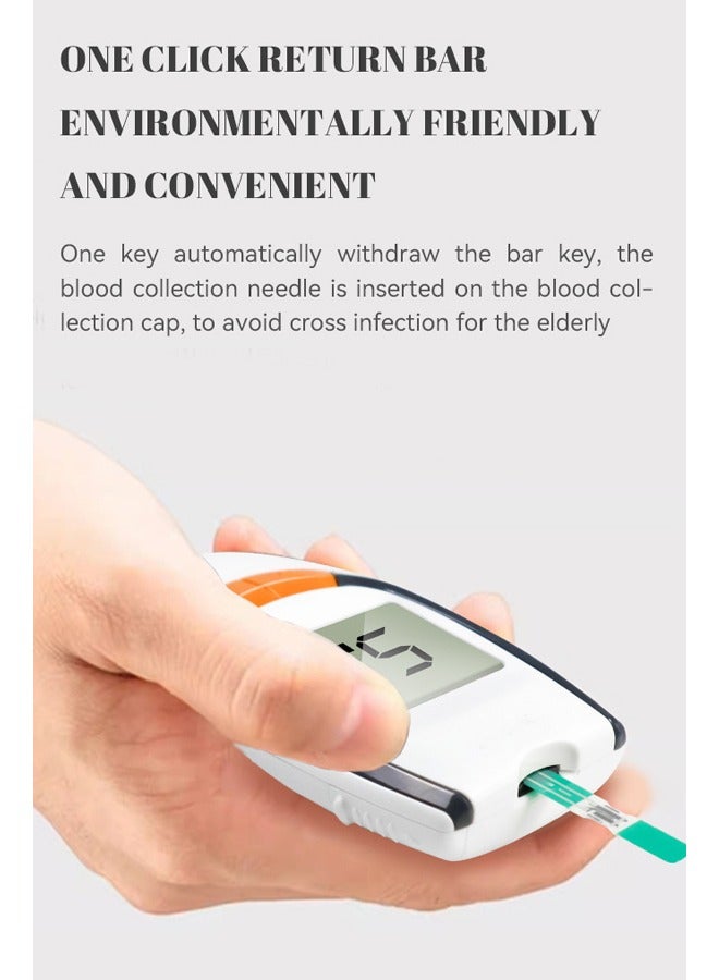 Generic Blood Glucose Monitor Kit with 50 Test Strips and 50 Lancets  - Image 4