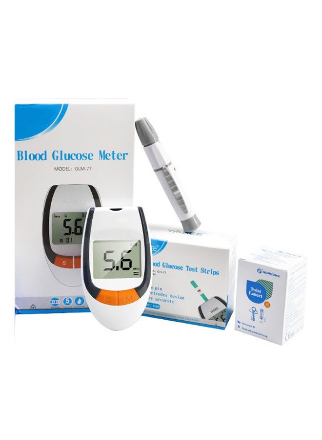 Generic Blood Glucose Monitor Kit with 50 Test Strips and 50 Lancets  - Image 1