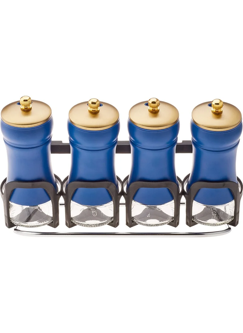 Karaca Blue Berry 5 Piece Line Glass Spice Set