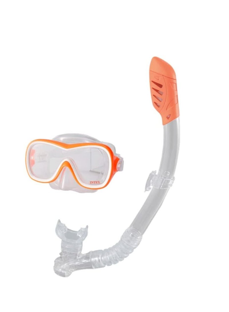 انتكس 55647E مجموعة قناع السباحة ويف رايدر وأنبوب التنفس، ألوان متنوعة - Image 4