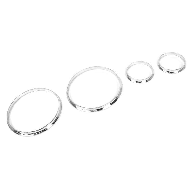 Speedometer Gauge Dial Rings Silver Premium-Quality Durable Material - Easy Installation Replacement Rings for BMW E39 5 Series, E38 7 Series, E53 X5 Dashboard Upgrade - Image 3