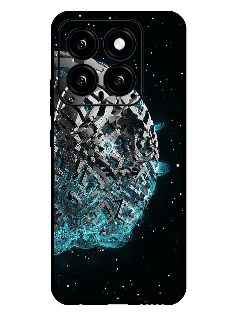 Theodor Protective Case Anti Scratch Shock Proof Bumper Cover For Xiaomi 14 spaceship_scifi_space - Image 1