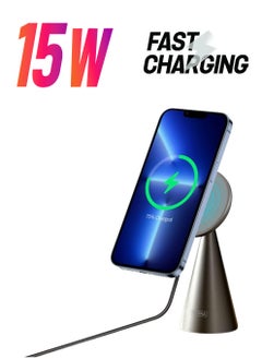 3in1 Magsafe 15W Wireless Charging Stand Car Charger for iPhone 14 13 12 11 Pro Max Charger