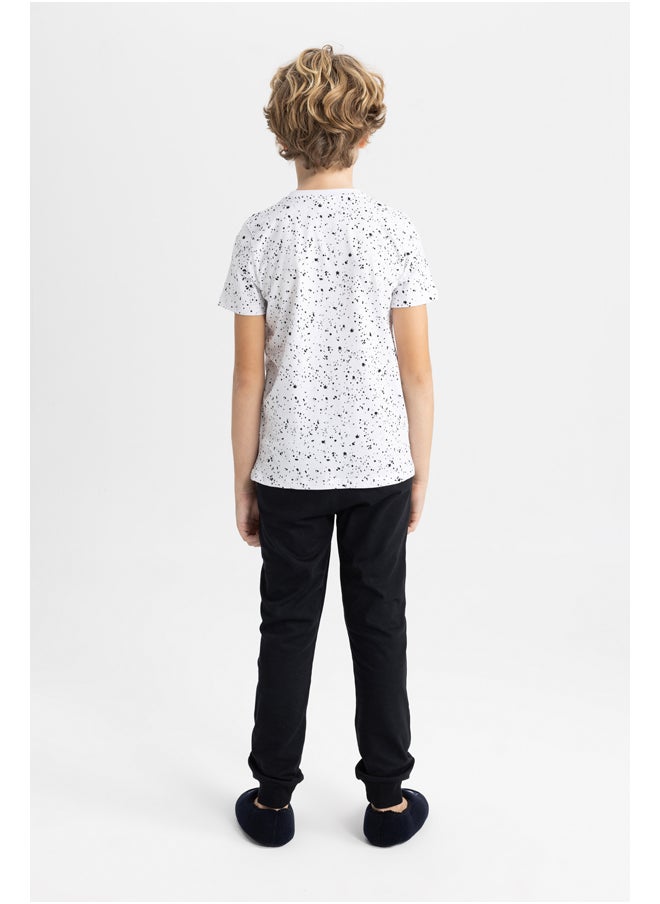 DeFacto - Boy Regular Fit Crew Neck Long Sleeve Knitted Pyjamas -2 Pieces - Image 1