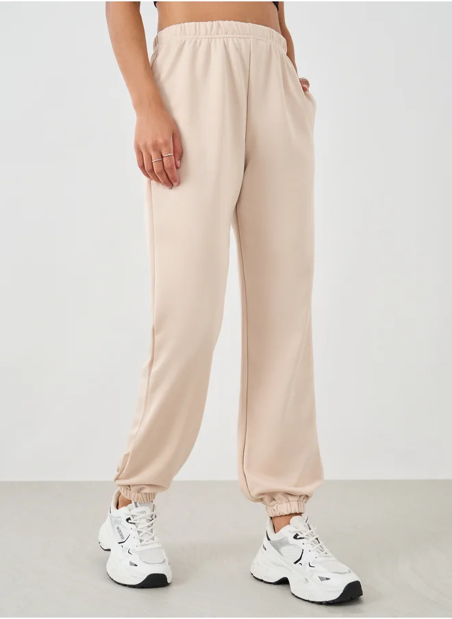 Styli Elasticated Waist Cuffed Joggers