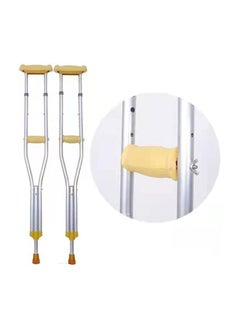 STARMED Adjustable Height Underarm Crutches, Aluminium, Double  - Image 1