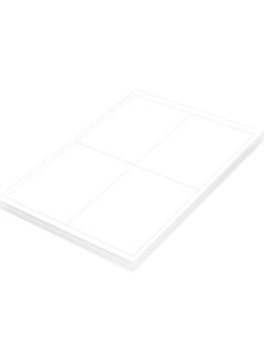 FIS FIS Multipurpose Laser Labels, Colour White, Size 140X99.1MM (4 Stickers x 100 Sheet)  400 Labels, Size : A4 (21X29.7 CM) , Pack of 100 Sheets -FSLA4-2-100  - Image 2