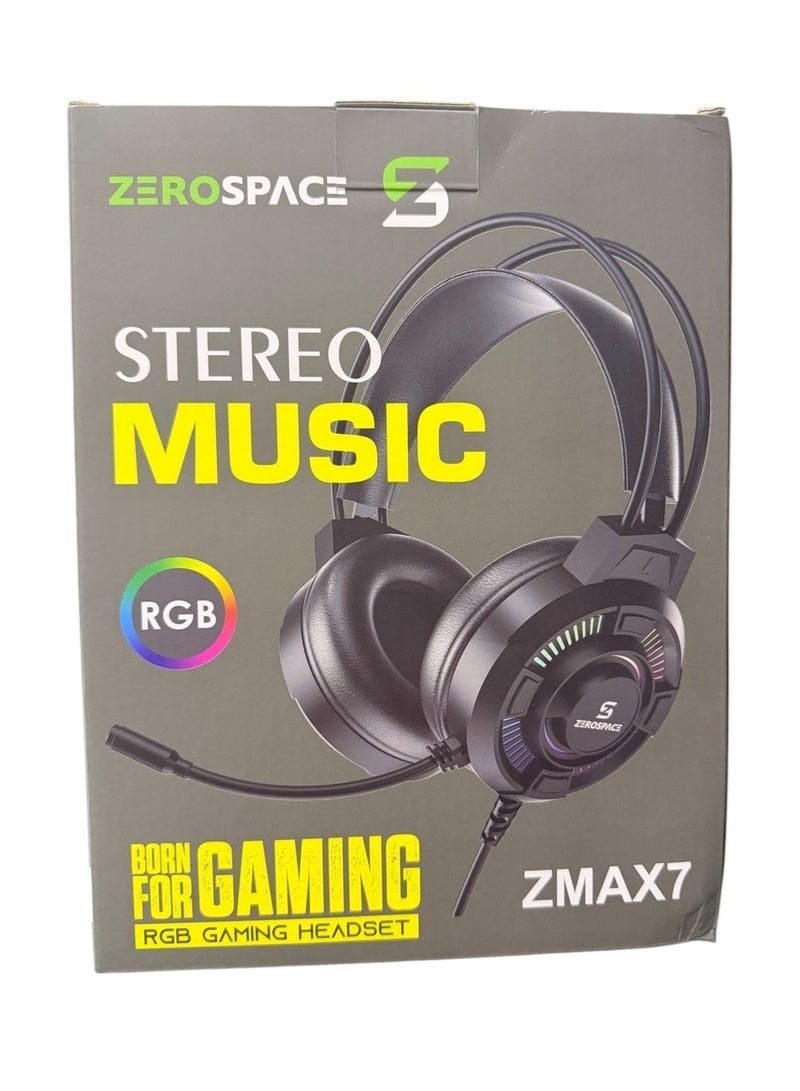 Zerospaces ZMAX7 Wired RGB Gaming Headphones – Built for Pro Gaming Audio - Image 2