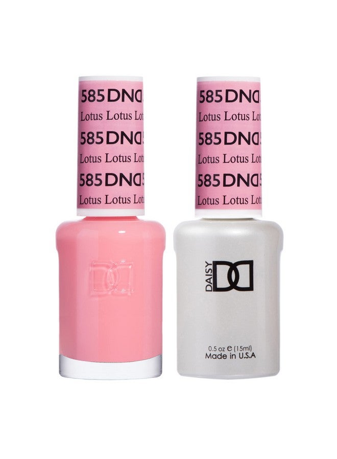 DAISY DND Dnd Gel Polish Set 1 Each Of Pink Gel Polish And Pink Nail Polish 585 Lotus 0.5 Fl Oz  - Image 1