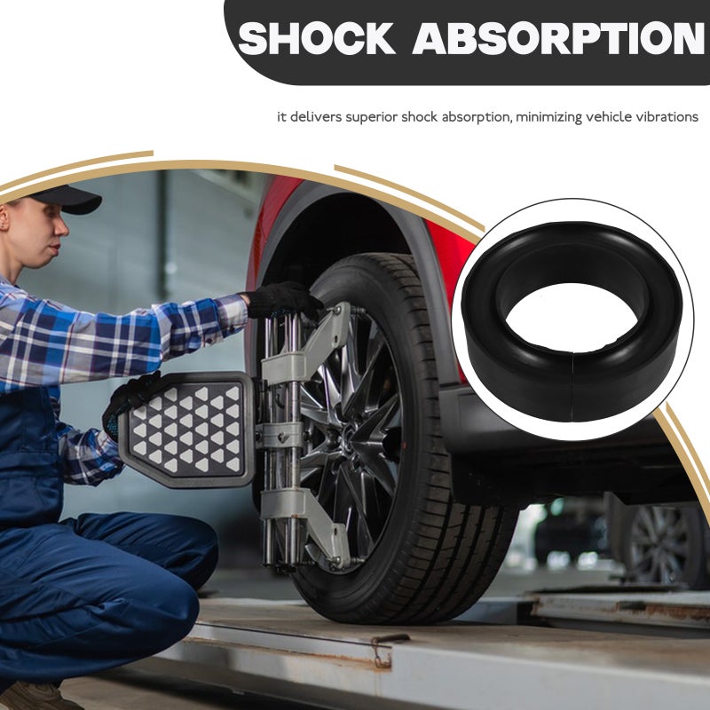 Coil Springs, Heavy Duty Rubber Spacer for Enhanced Car Stability, Easy Installation - Image 4