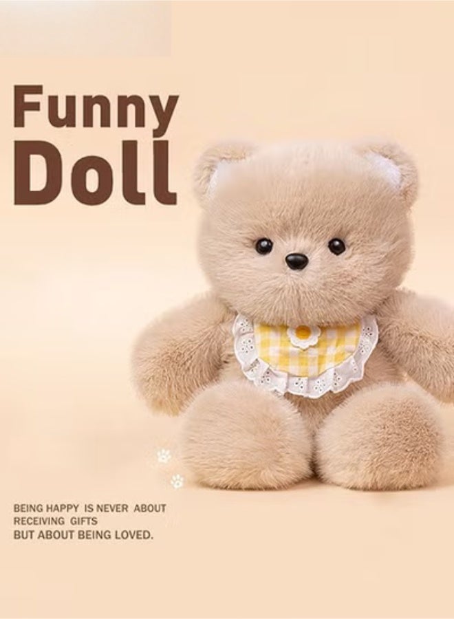 MIXDE Running Bear Doll, Soft Stuffed Animal, Cute Bear Plush Toys, Stuffed Plush Pillow Doll Soft Comfort Support Decoration for Toddler Kids Boys Baby Playtime, Huggers - Image 4