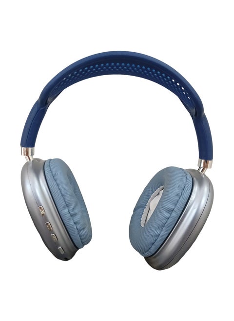 P9 Wireless Bluetooth Headset Pure Stereo Sound Support Memory Card, Blue