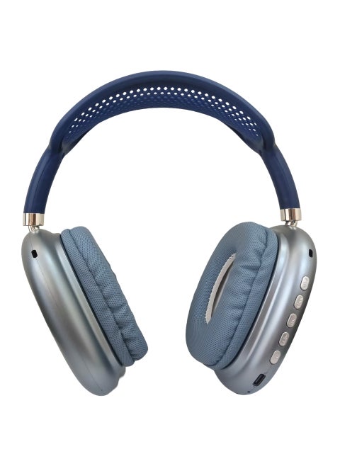 P9 Wireless Bluetooth Headset Pure Stereo Sound Support Memory Card, Blue