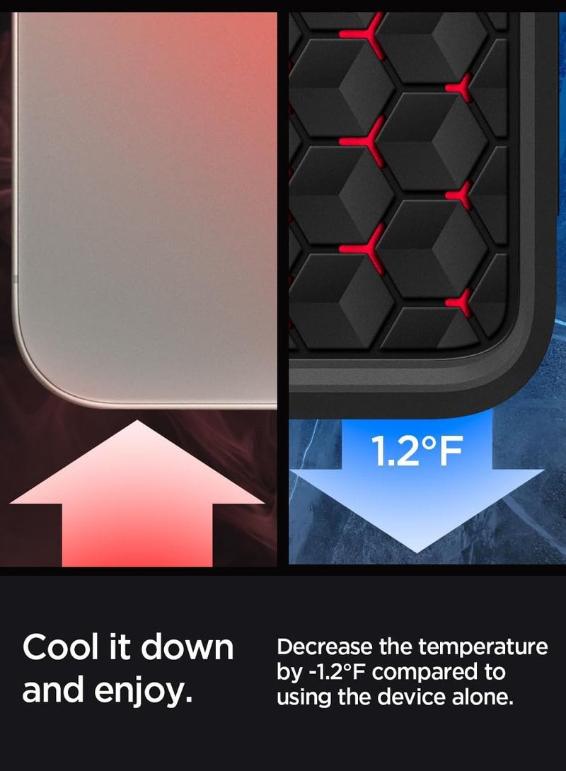 Spigen Cryo Armor for iPhone 15 Pro Max Case Cover with ArcticFlow Tech - Cryo Red - Image 4