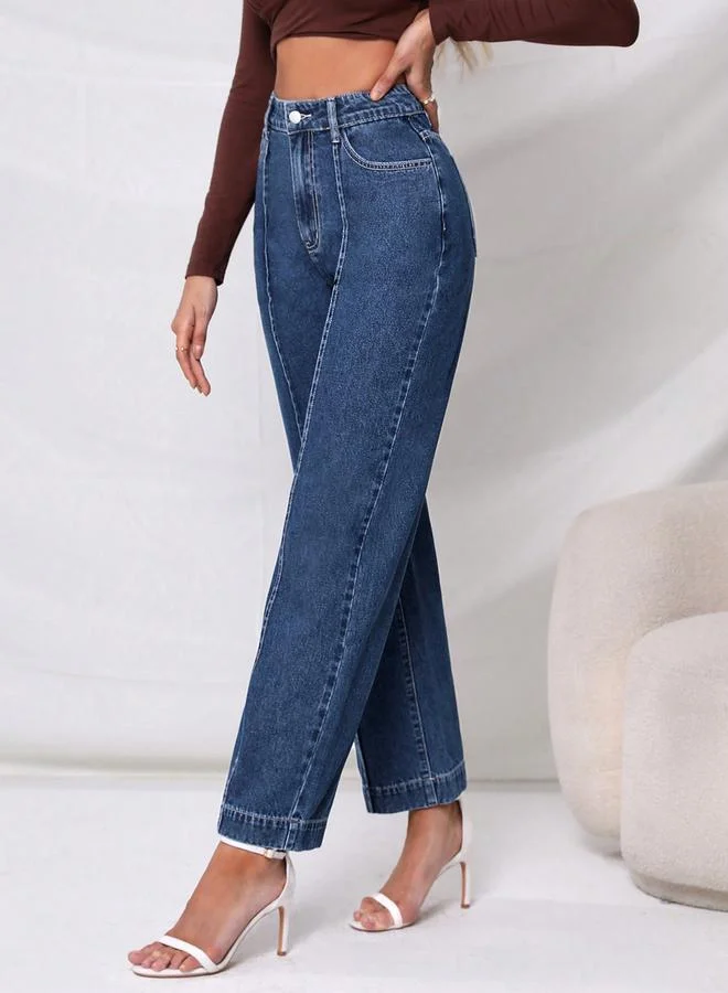 Kotty Kotty High-Rise Straight Fit Stretchable Jeans