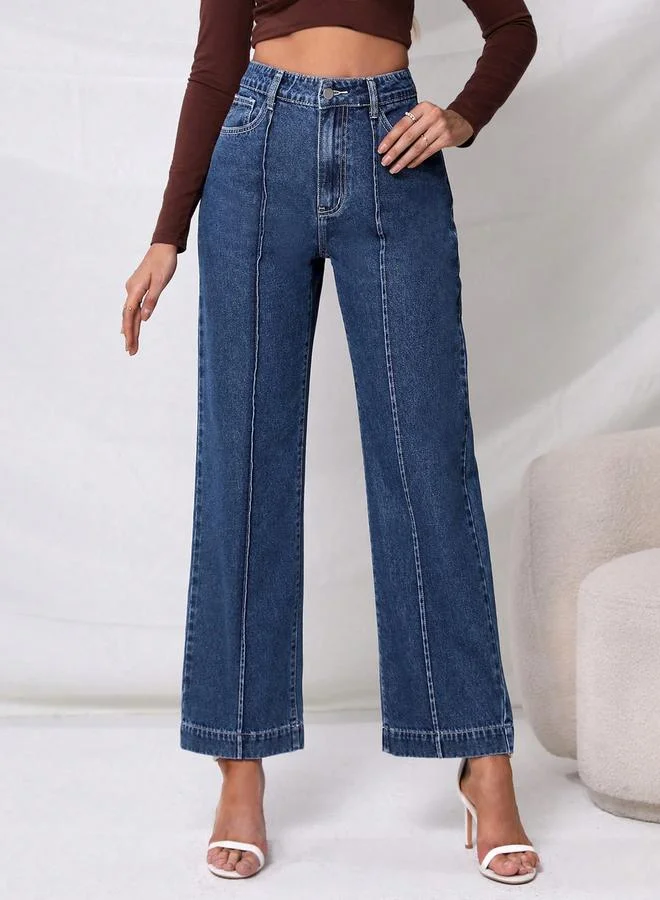 Kotty Kotty High-Rise Straight Fit Stretchable Jeans