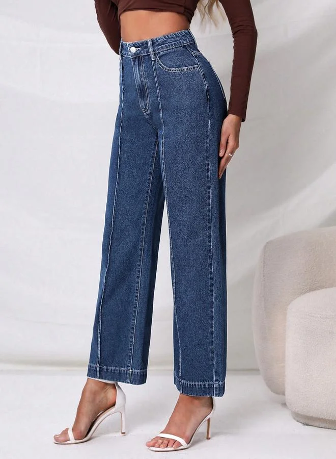 Kotty Kotty High-Rise Straight Fit Stretchable Jeans