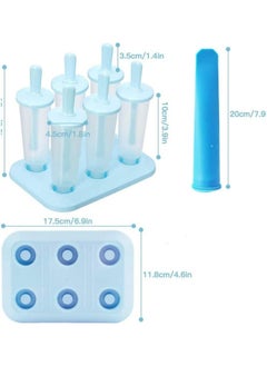 Molds Set Ice Lolly Makers Moulds Cream Reusable Silicone DIY Popsicle for Kids Toddlers and Adults with Non-Spill Lid