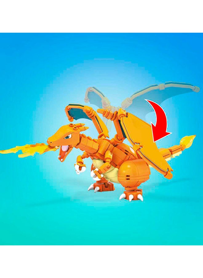 MEGA - Pokémon Action Figure Building Toys For Kids, Charmander Evolution Set With 313 Pieces, 3 Poseable Characters, Charmeleon And Charizard - Image 1