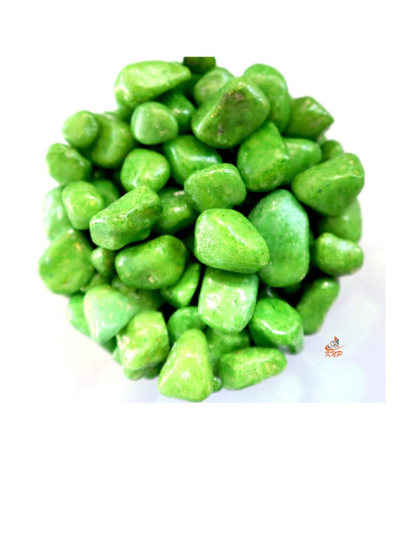 KNP Green Decorative Painted Pebbles Aquarium 10-15mm 5 kg - Image 1