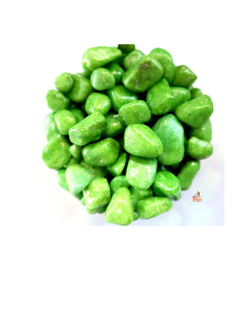 KNP Green Decorative Painted Pebbles Aquarium 10-15mm 5 kg - Image 2